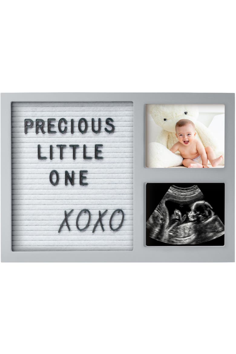 Heartfelt Picture Frame with Felt Letterboard, Main, color, Cloud Gray