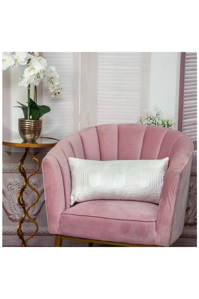 Iphis Topstitched Throw Pillow, Alternate, color, WHITE
