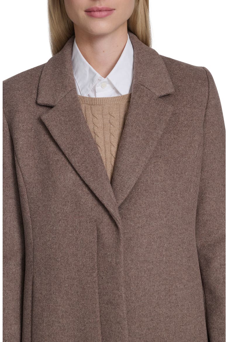Slick Wool Blend Coat, Alternate, color, PORTABELLO