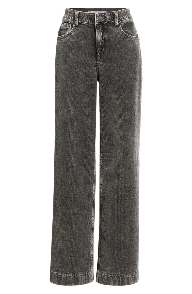 Wit & Wisdom Sam High Waist Wide Leg Corduroy Pants, Alternate, color, Washed Grey