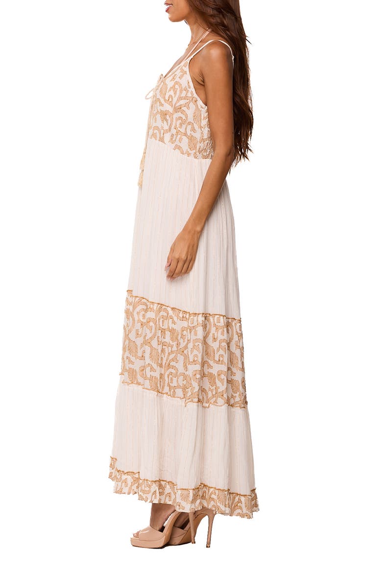 Print Maxi Dress, Alternate, color, WHITE
