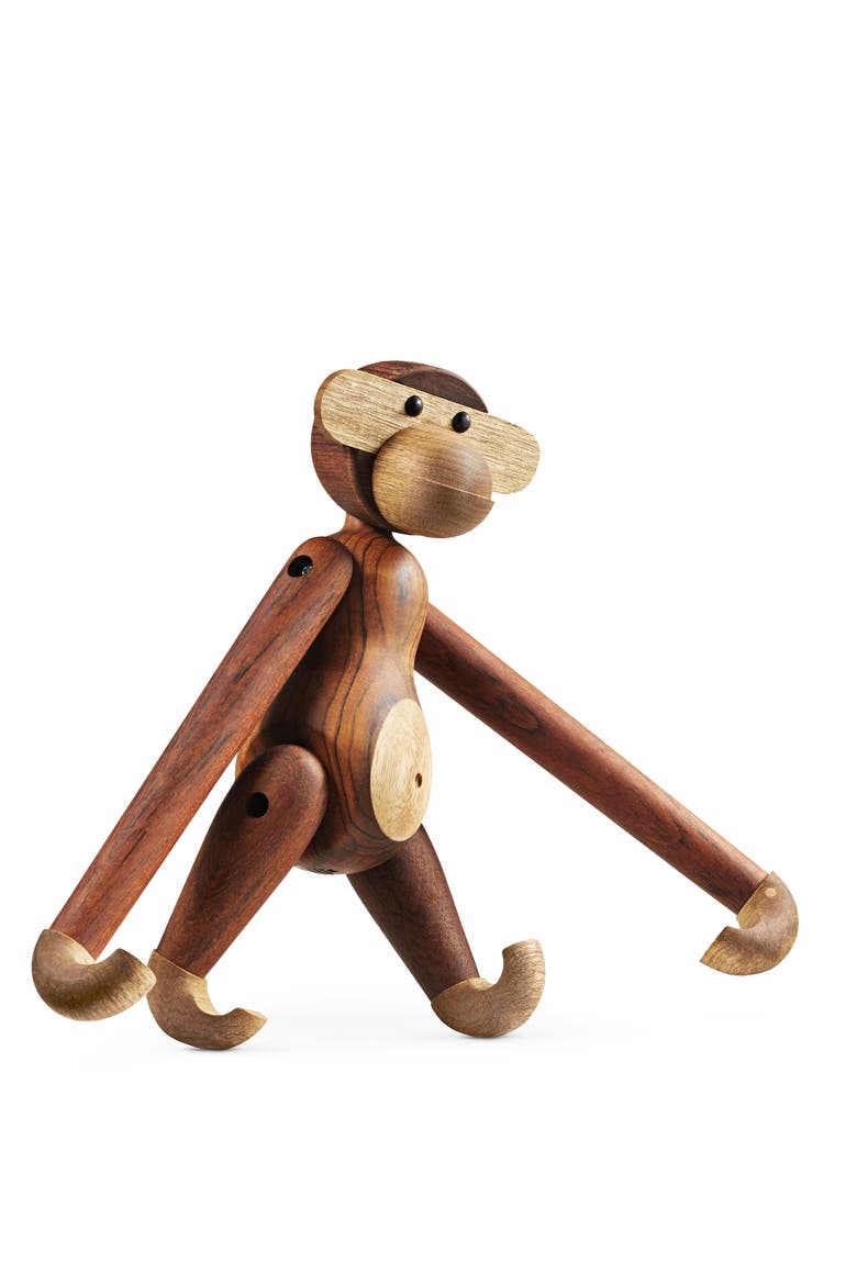 Kay Bojesen Monkey Medium, Alternate, color, Teak/Limba