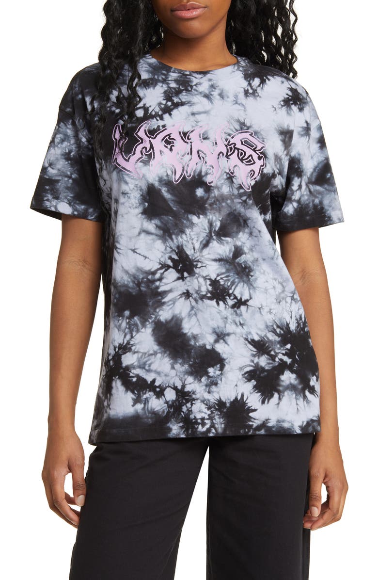 Vans Tie Dye Logo Graphic Cotton T-Shirt, Main, color, 