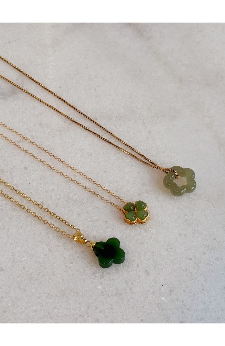 seree Jardin Green Jade Pendant Necklace, Alternate, color, 