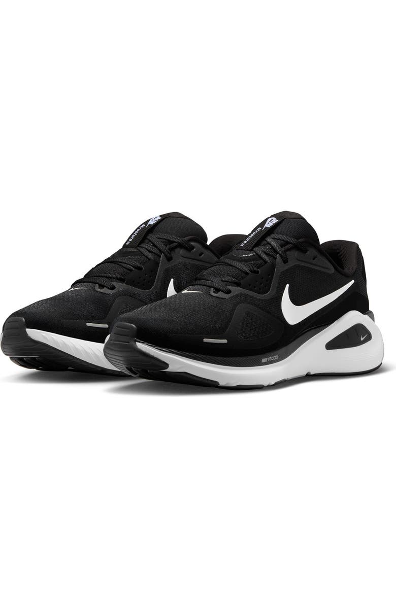 Nike Structure 26 Running Shoe, Main, color, 002 Black/White
