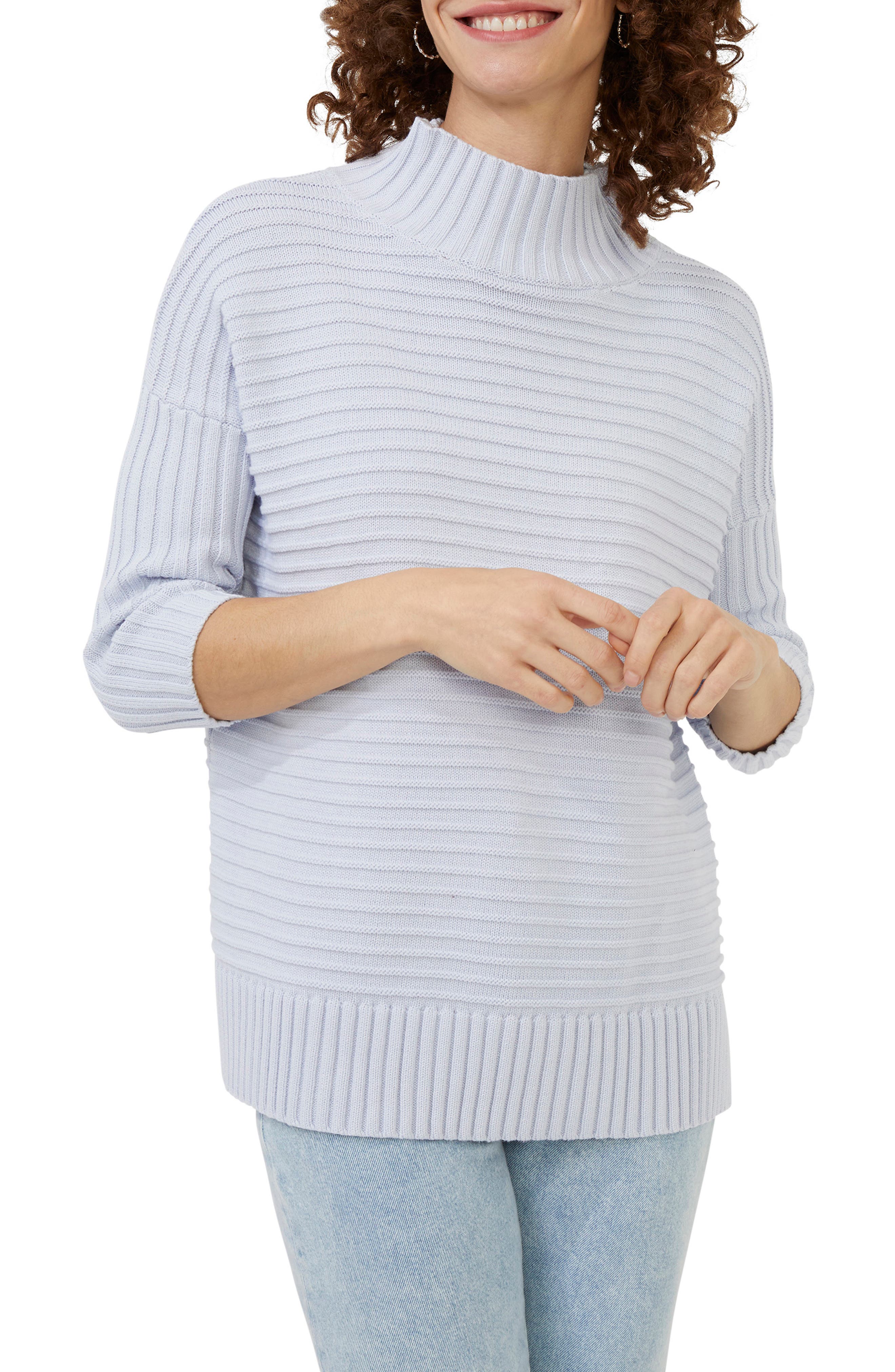 French Rib Boy French Connection Babysoft Mock Neck Rib Sweater (Women) | Nordstromrack