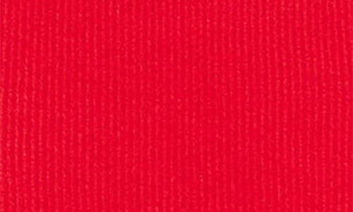 Shop Deluc Lisboa Contrast Trim Rib Sweater Tank In Red With Pink Details