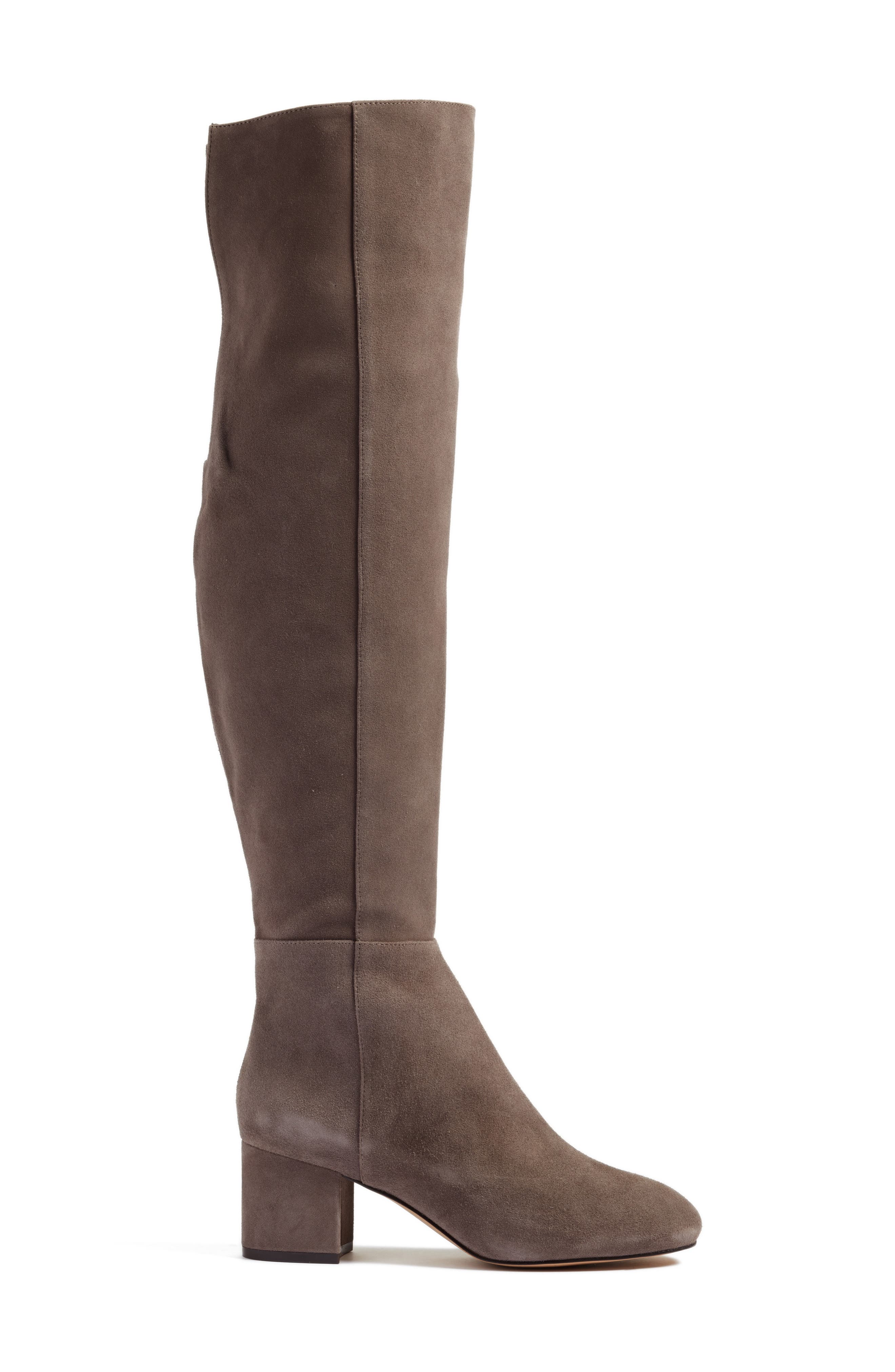 Scarlett Over the Knee Boot, Alternate, color, GREY SUEDE