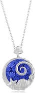 SIMONA Sterling Silver Venetian Murano Glass Pendant Necklace