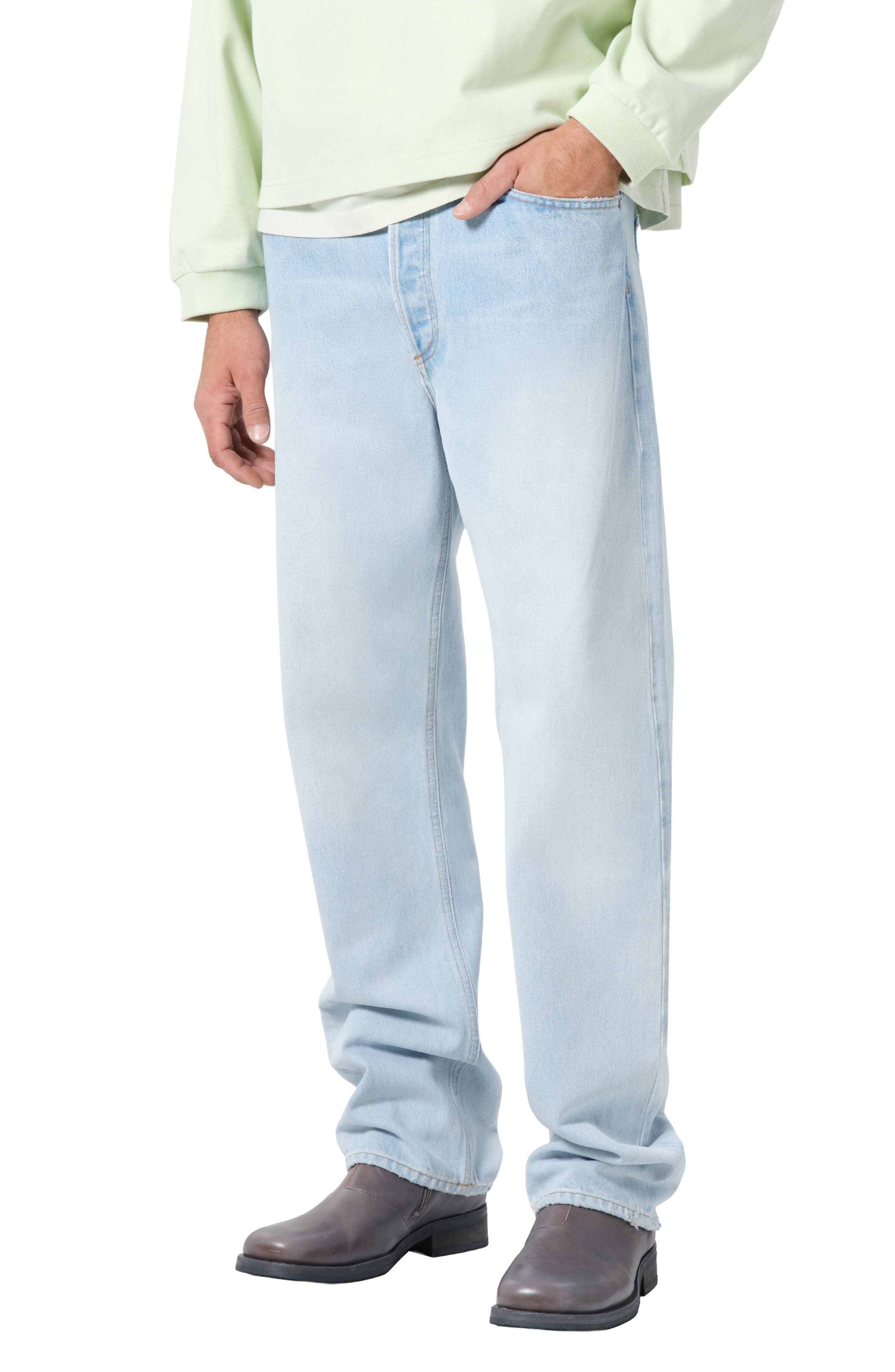 '90s Mid Rise Relaxed Straight Leg Jeans