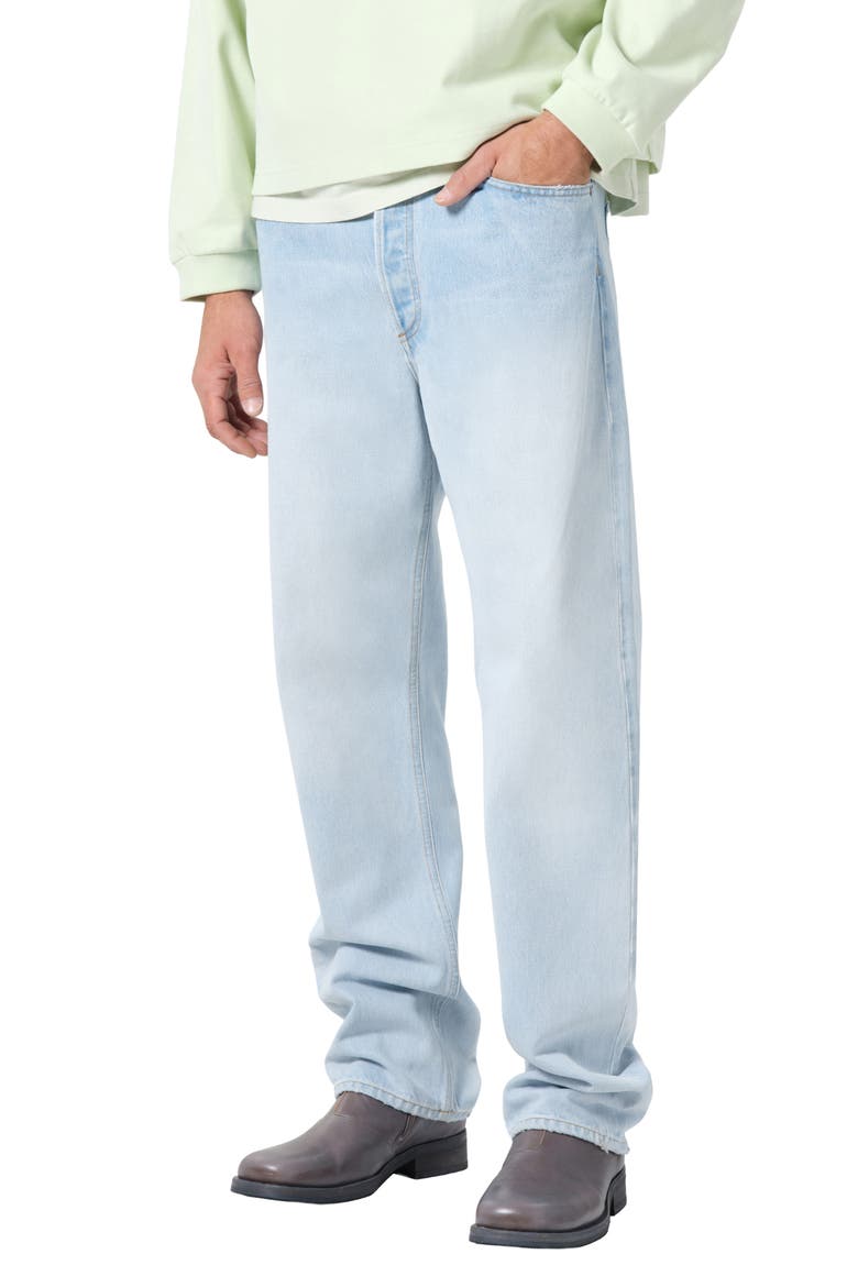 '90s Mid Rise Relaxed Straight Leg Jeans, Main, color, RUSE PALE INDIGO