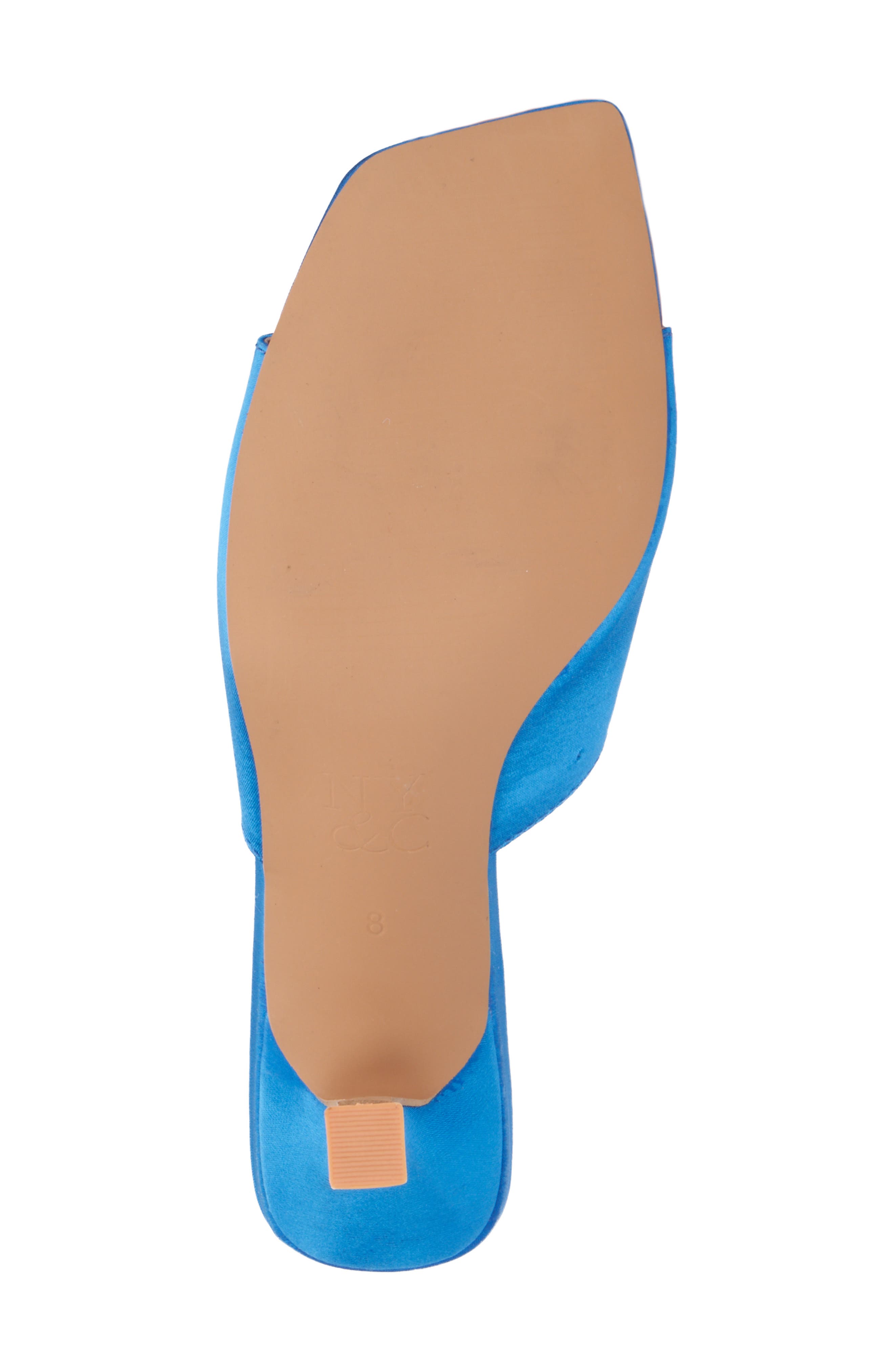 NEW YORK AND COMPANY Gardenia Flower Sandal, Alternate, color, Vivid Blue