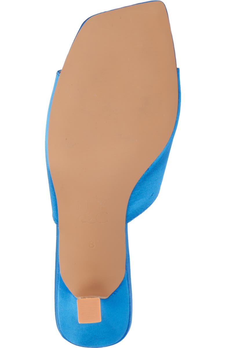 NEW YORK AND COMPANY Gardenia Flower Sandal, Alternate, color, Vivid Blue