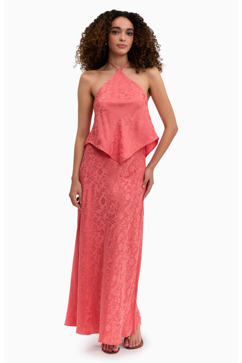 Emery Jacquard Skirt, Main, color, Coral Blush