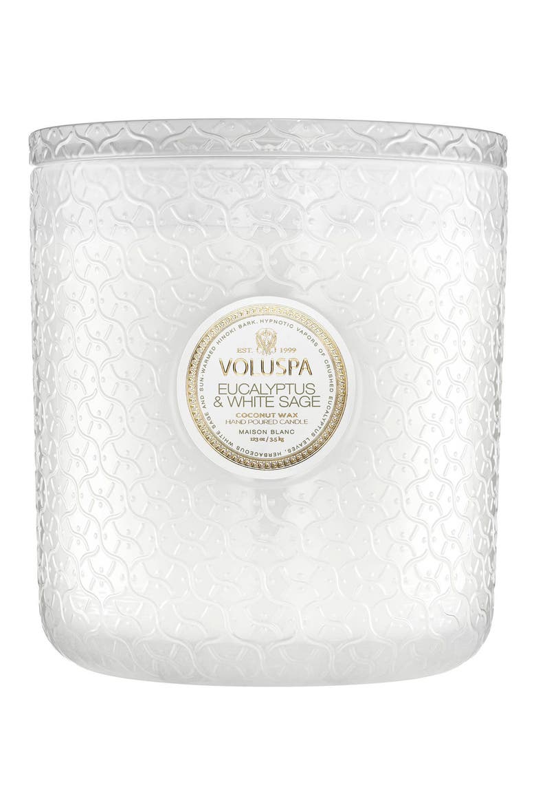 Eucalyptus & White Sage Five-Wick Hearth Candle, Alternate, color, NO COLOR