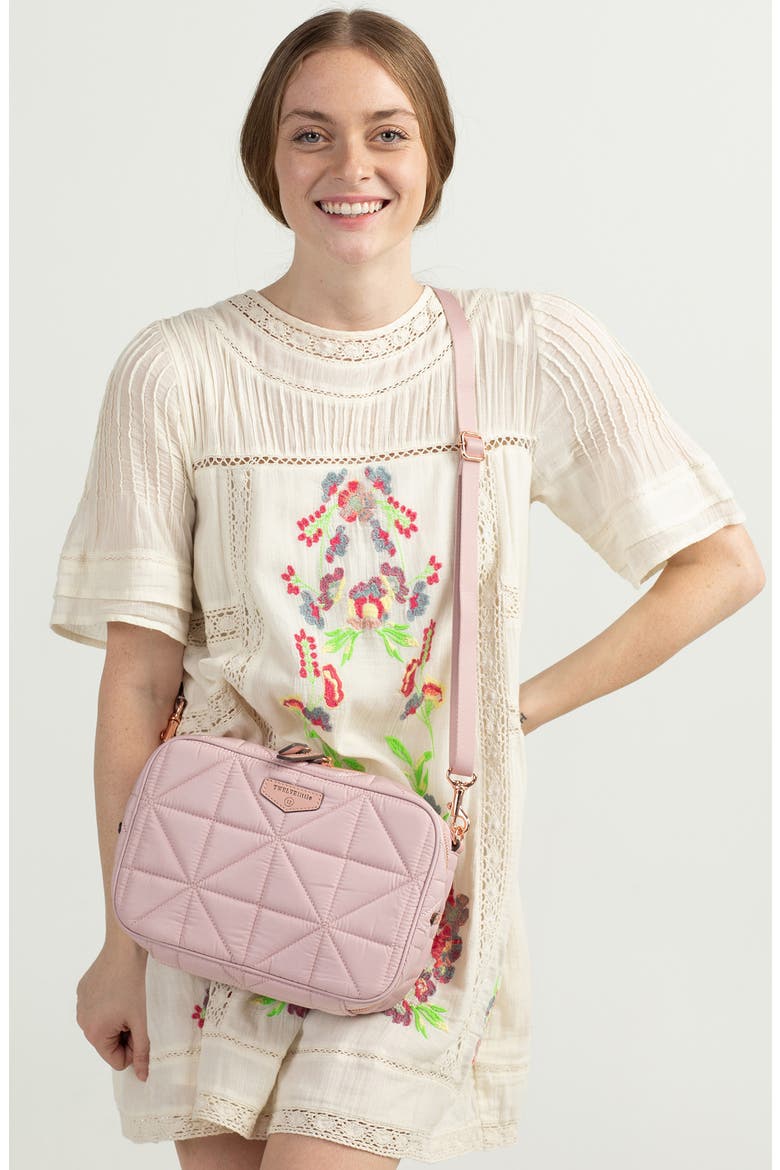Water Resistant Nylon Diaper Clutch, Alternate, color, BLUSH PINK
