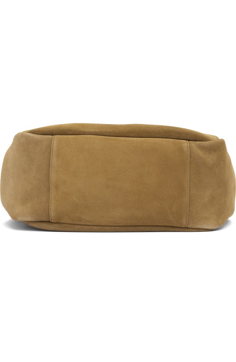 Saint Laurent Le 5 À 7 Bea Suede Tote, Alternate, color, Golden Leaf