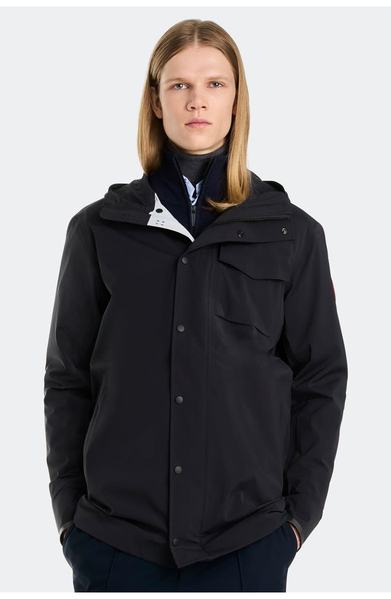 Canada Goose Nanaimo Rain Jacket, Alternate, color, Black