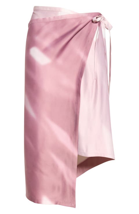 Print Wrap Skirt