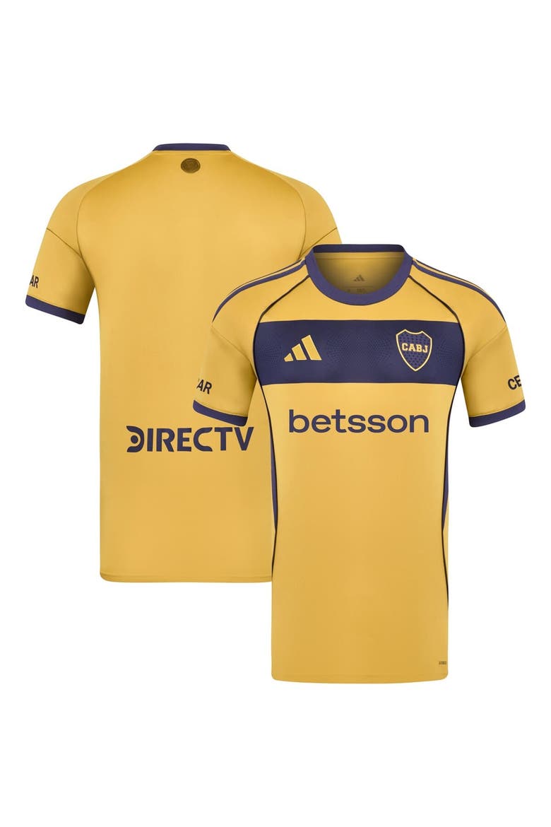 Men's adidas Yellow Boca Juniors 2025/26 Away Replica Jersey, Main, color, Yellow
