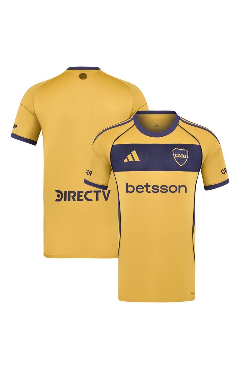 adidas Men's adidas Yellow Boca Juniors 2025/26 Away Replica Jersey, Main, color, Yellow