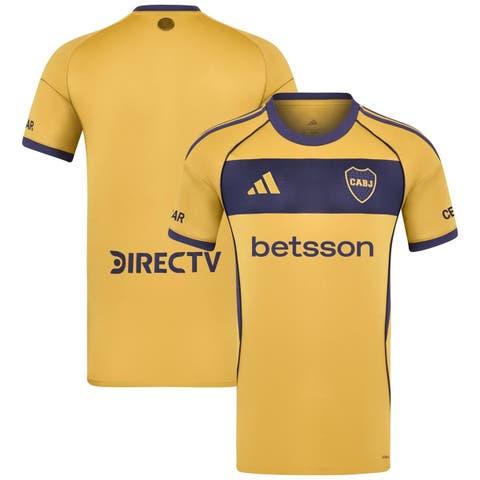 Men's adidas Yellow Boca Juniors 2025/26 Away Replica Jersey