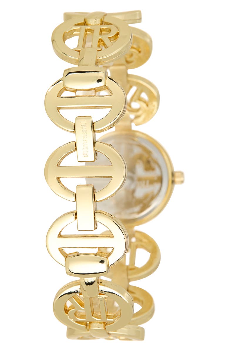 True Religion Logo Bracelet Watch, 24mm, Alternate, color, Gold