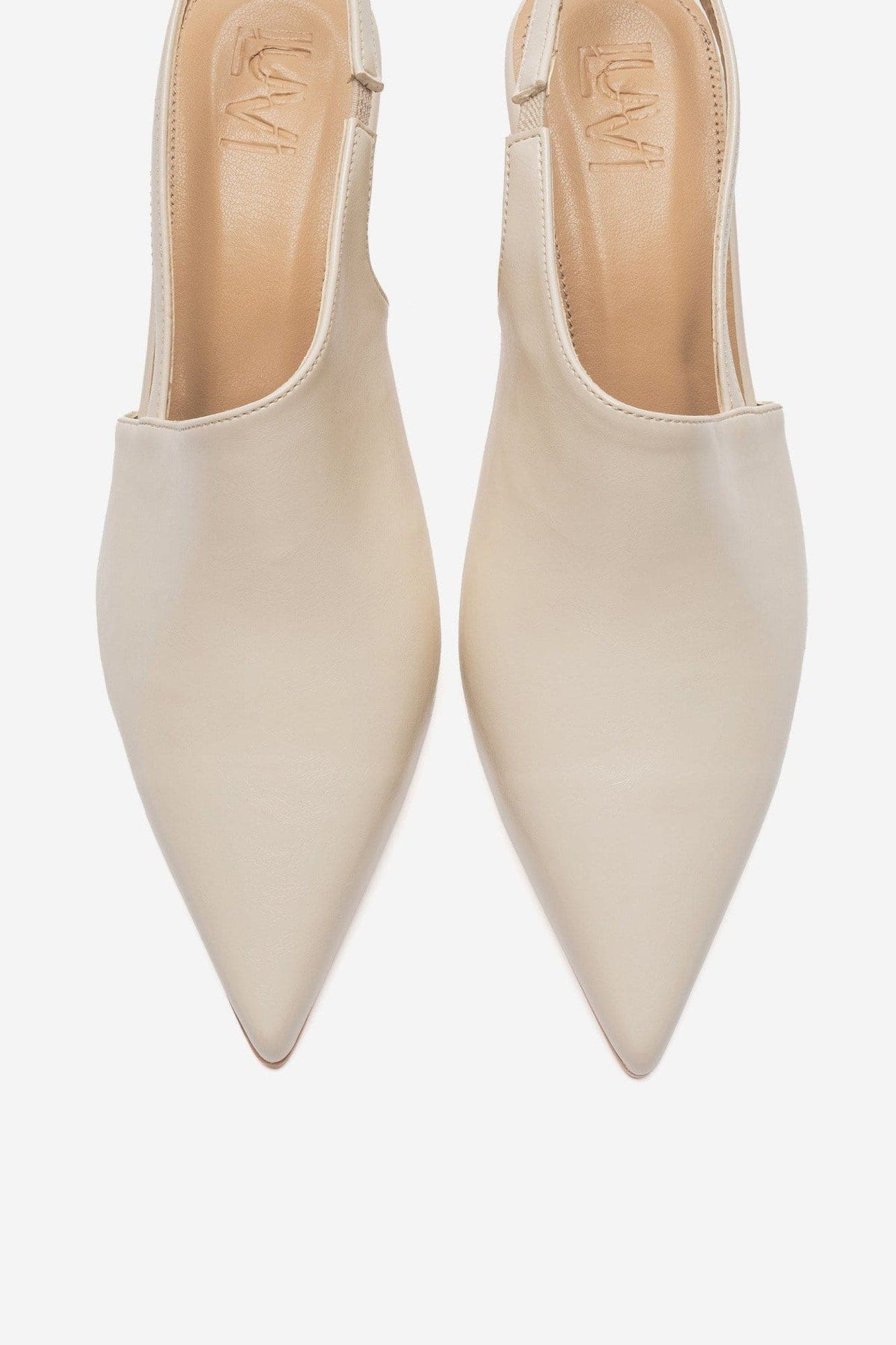 Yarel Stiletto Slingback Pump, Alternate, color, Ecru