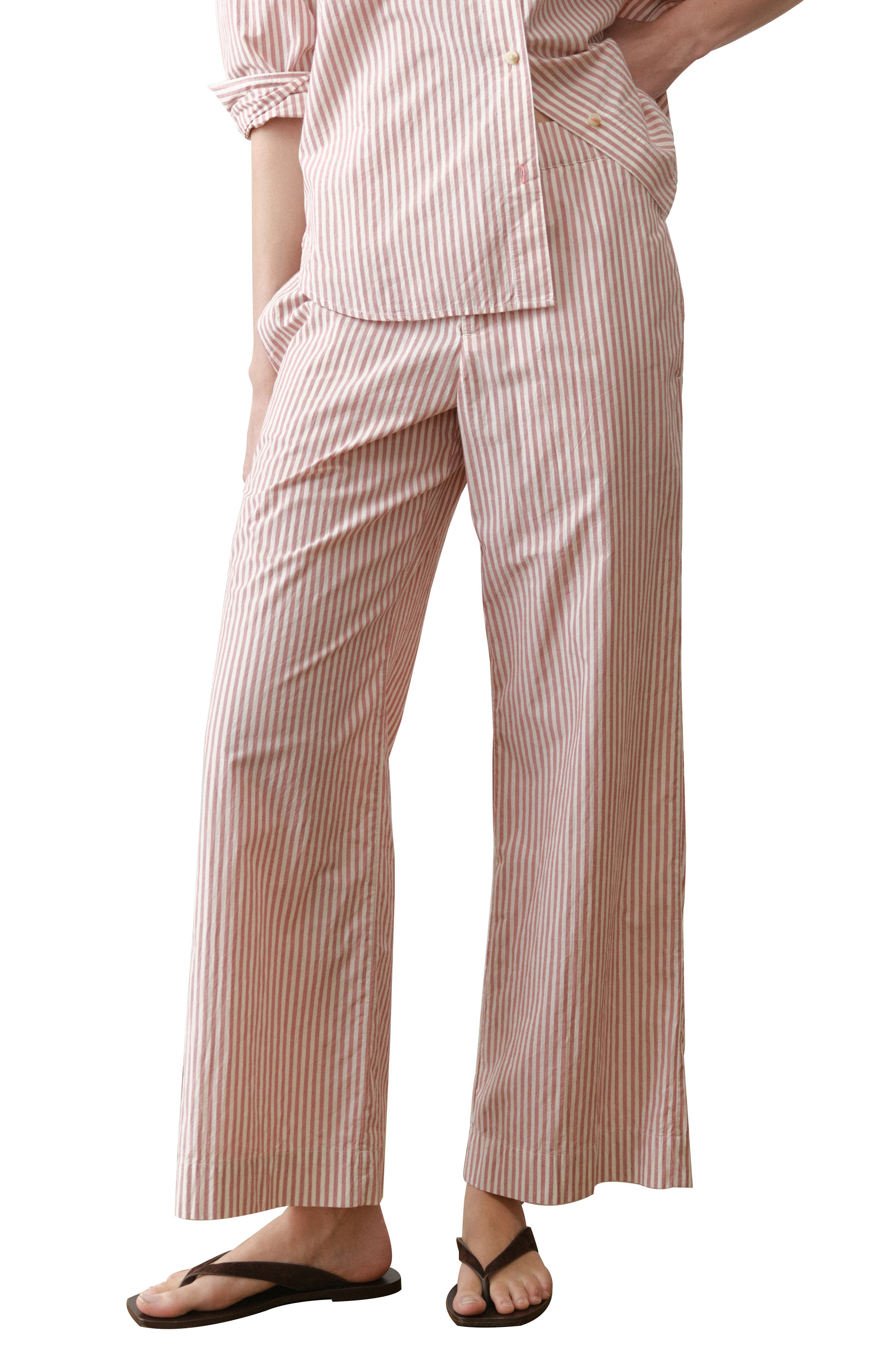 Marisol Pima Cotton Wide Leg Pants
