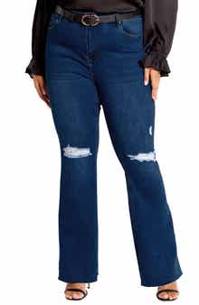 City Chic Letitia High Waist Flare Jeans