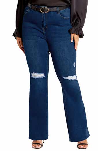 City Chic Letitia High Waist Flare Jeans