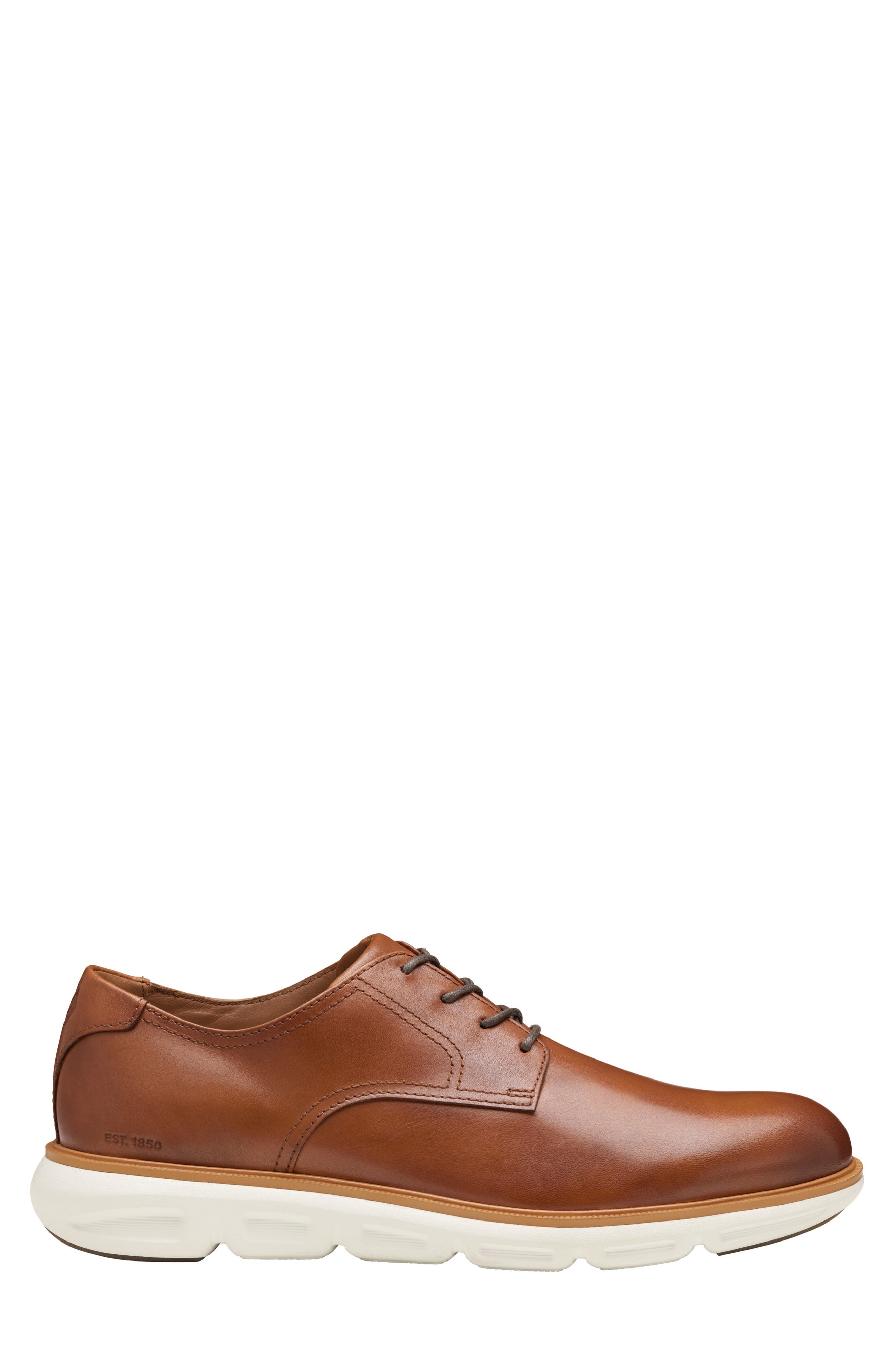 Larkin Plain Toe Derby, Alternate, color, TAN ITALIAN CALFSKIN