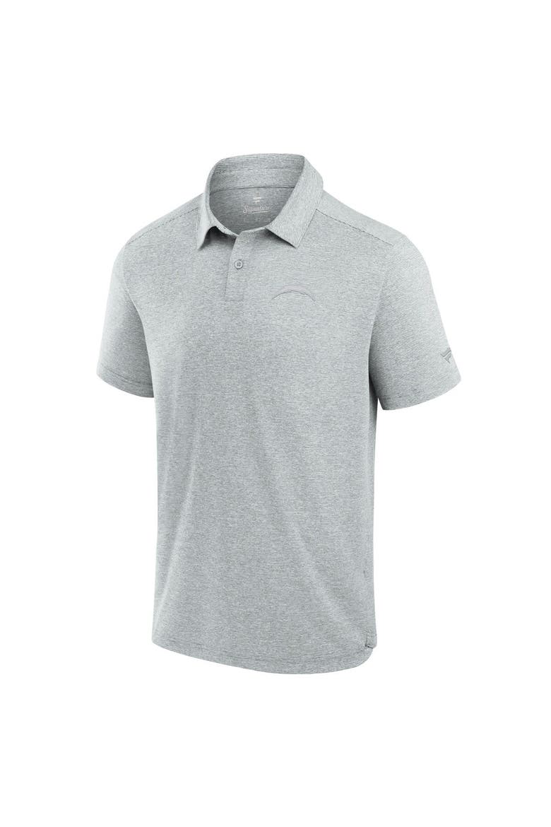 Men's Fanatics Signature Gray Los Angeles Chargers Front Office Tech Polo Shirt, Alternate, color, Gray
