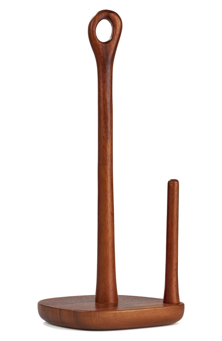 Nambé Portables Acacia Wood Paper Towel Holder, Main, color, 