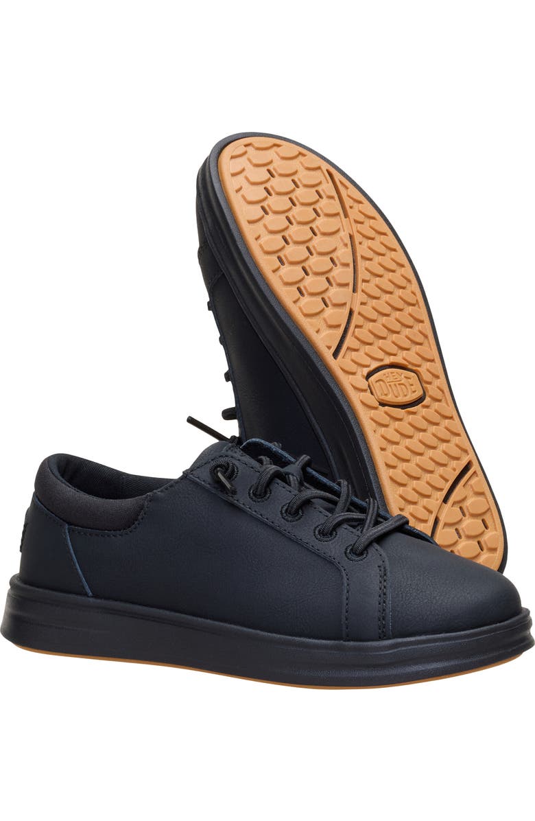 Hey Dude Kids' Paul Pro Classic Slip-On Sneaker, Alternate, color, Black/ Black
