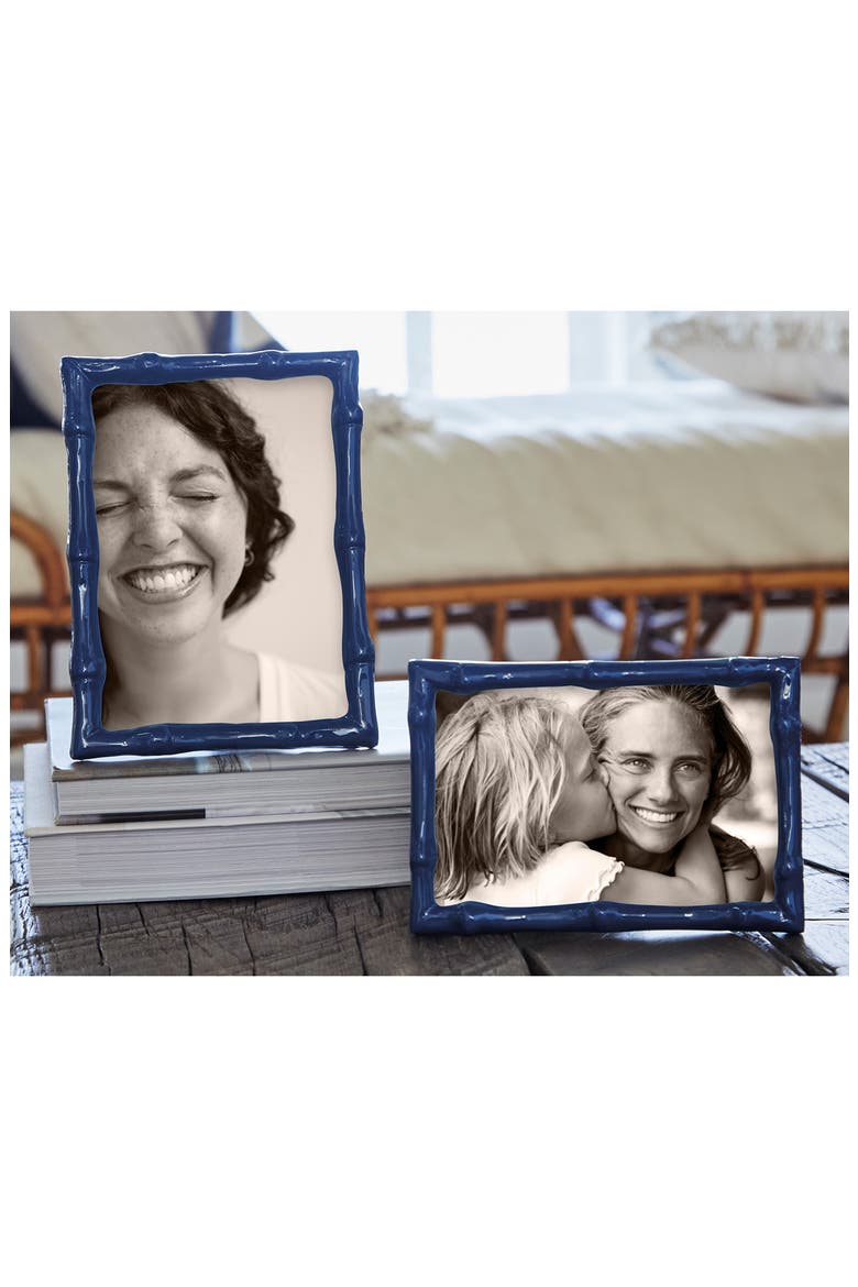 Blue Sand Cast Aluminum Picture Frame, Alternate, color, BLUE