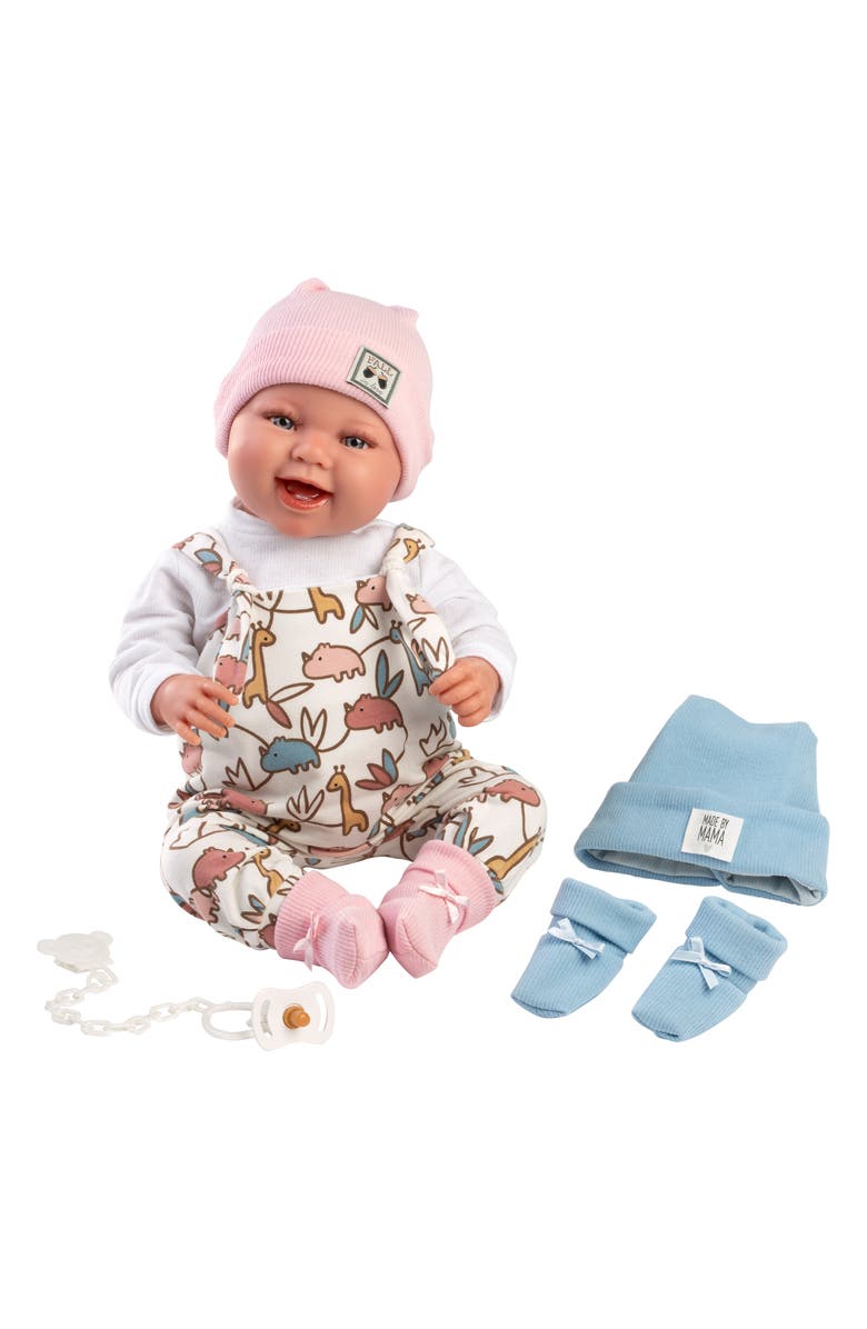 Llorens Bobbie 17.3-Inch Laughing Articulated Baby Doll, Alternate, color, Multi