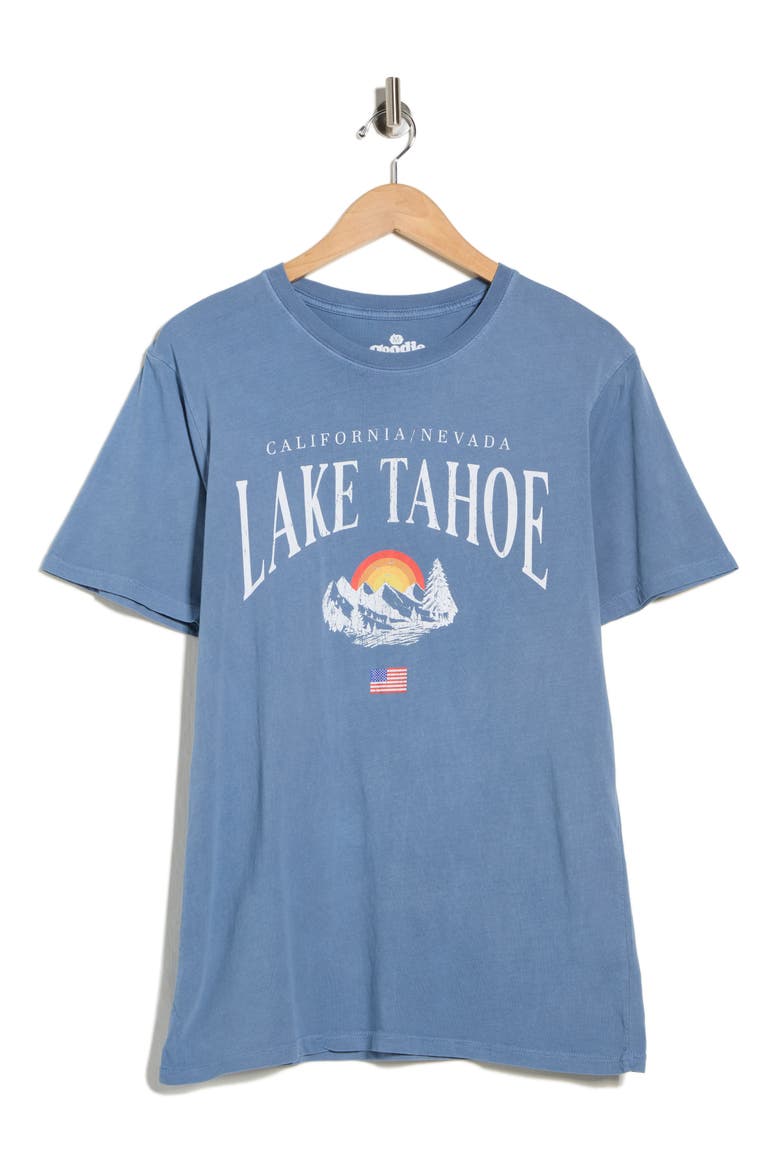 Lake Tahoe Cotton Graphic T-Shirt, Alternate, color, CHINA BLUE