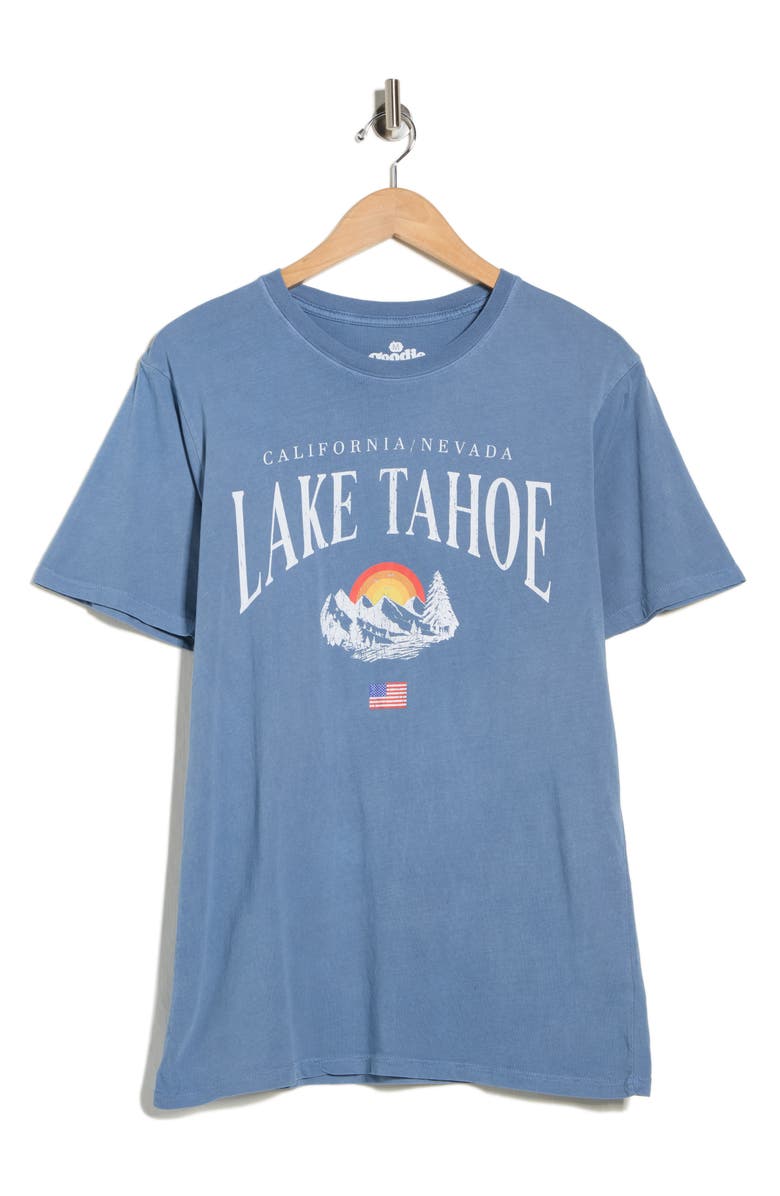Goodie Two Sleeves Lake Tahoe Cotton Graphic T-Shirt, Main, color, China Blue