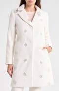 CeCe Sequin Embellished Coat