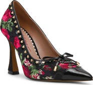 Betsey Johnson Jovi Studded Pointed Toe Pump