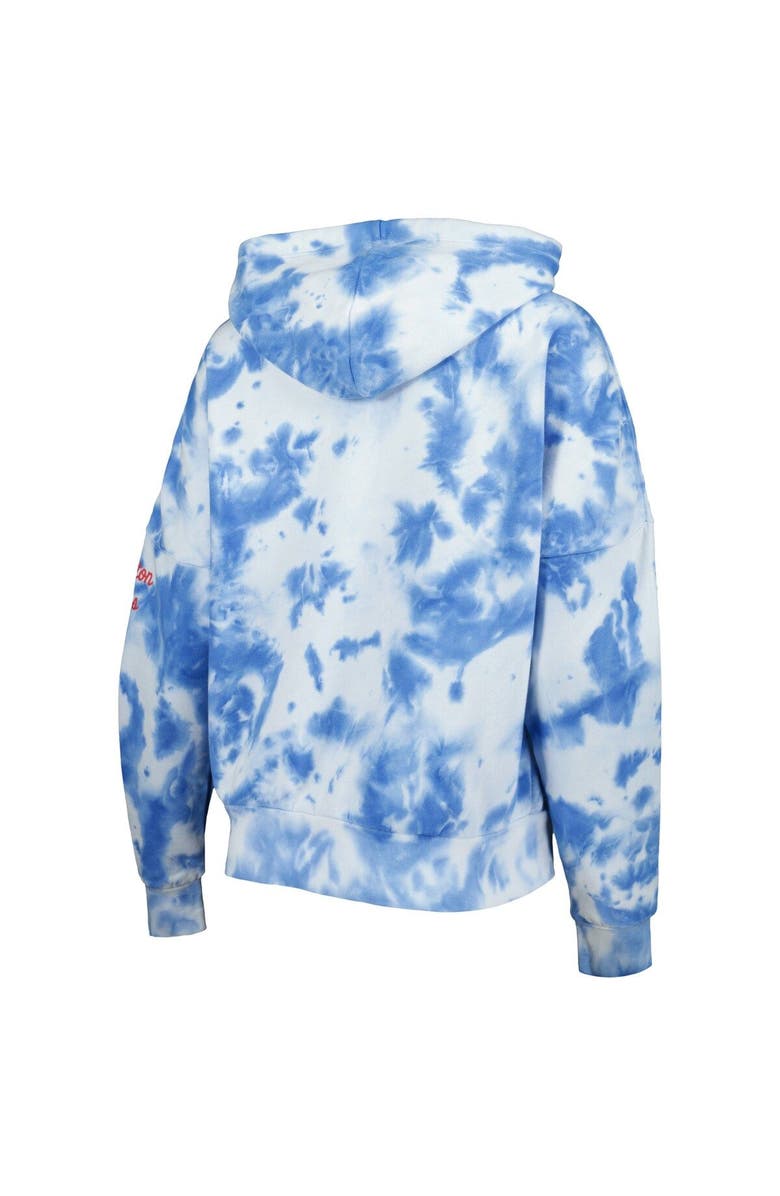 New Era Women's New Era Light Blue Houston Oilers Gridiron Classics Cloud Dye Fleece Pullover Hoodie, Alternate, color, Light Blue