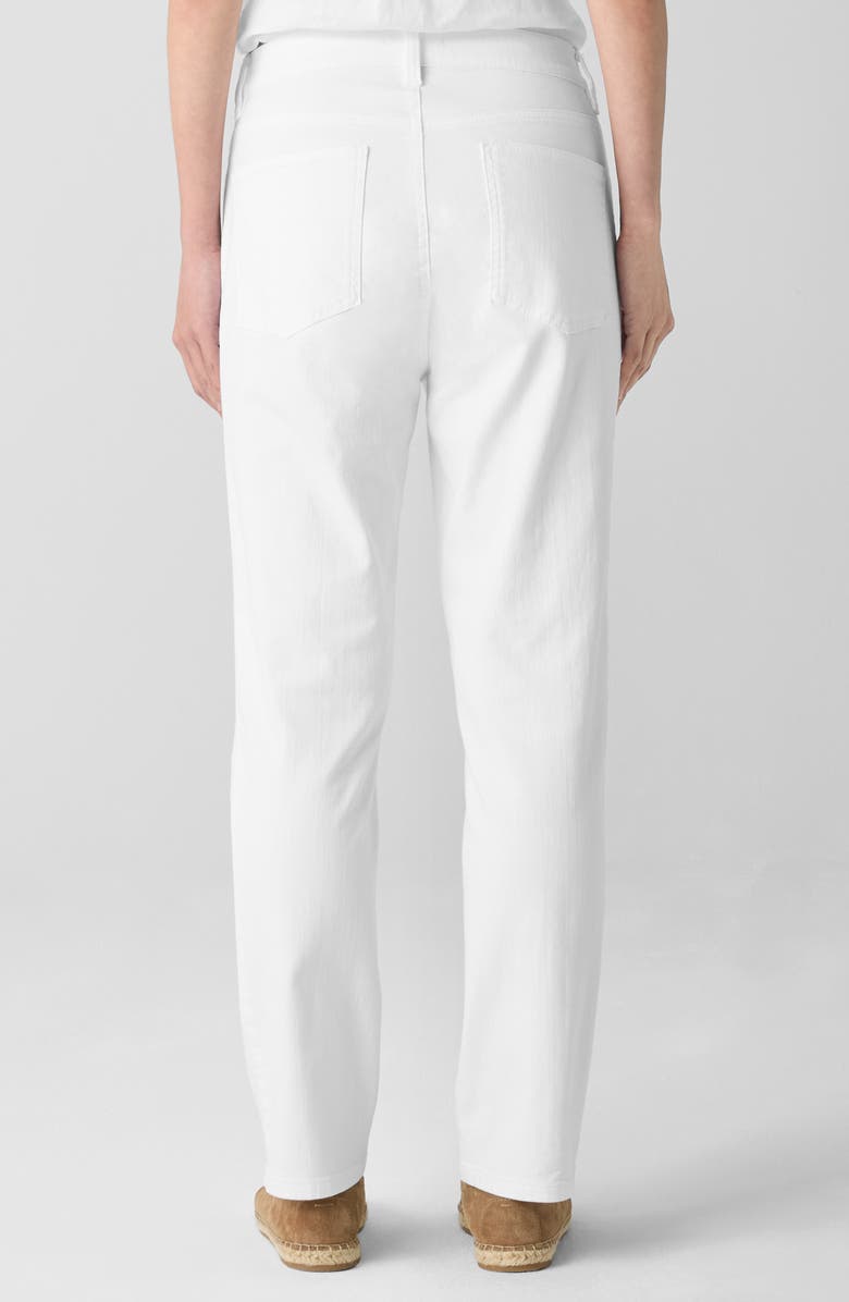 Eileen Fisher High Waist Ankle Slim Jeans, Alternate, color, White