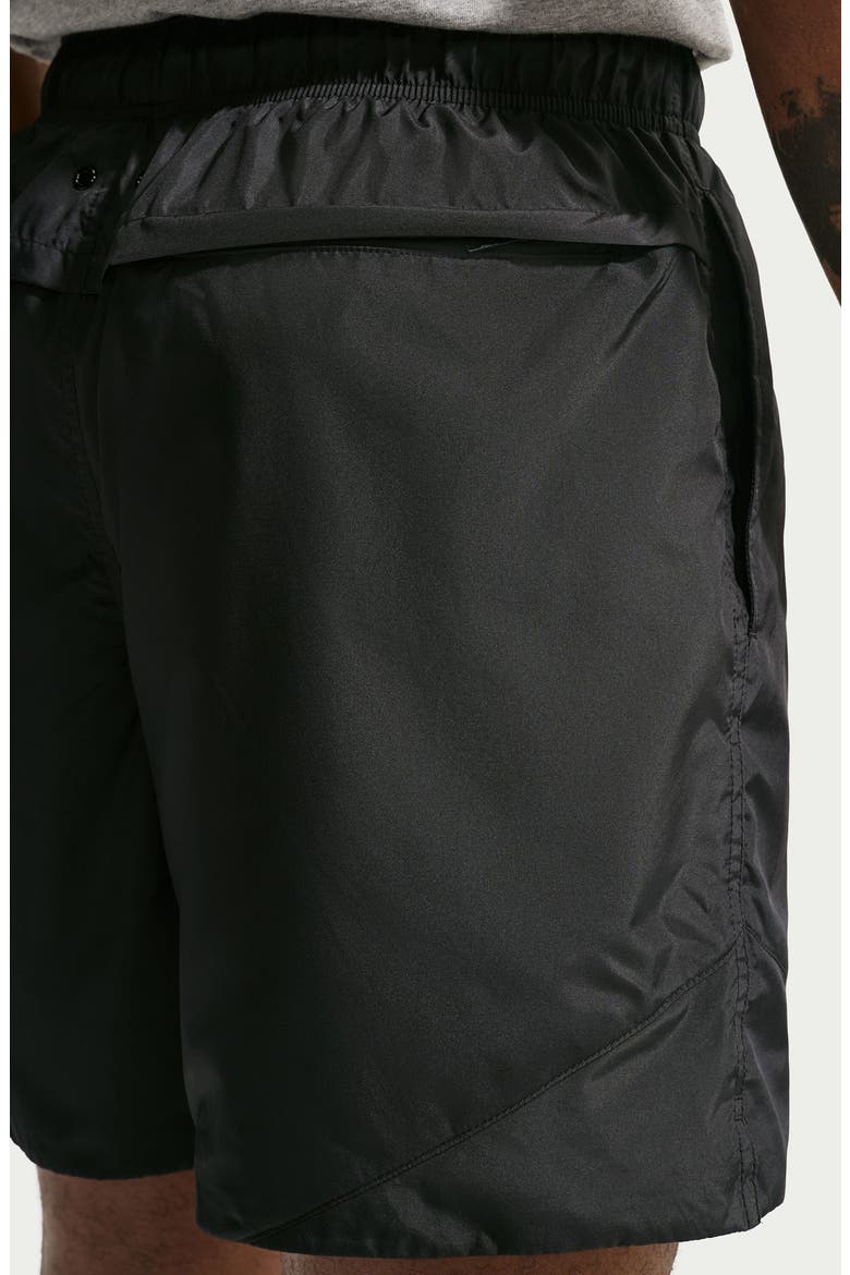 Windrunner Lightweight Woven Shorts, Alternate, color, BLACK/ WHITE
