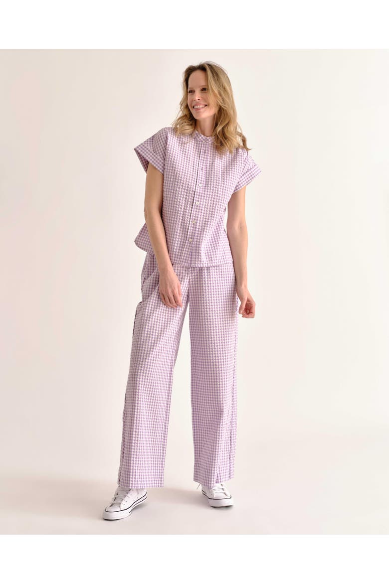 Mia Gingham Pant, Main, color, Wisteria