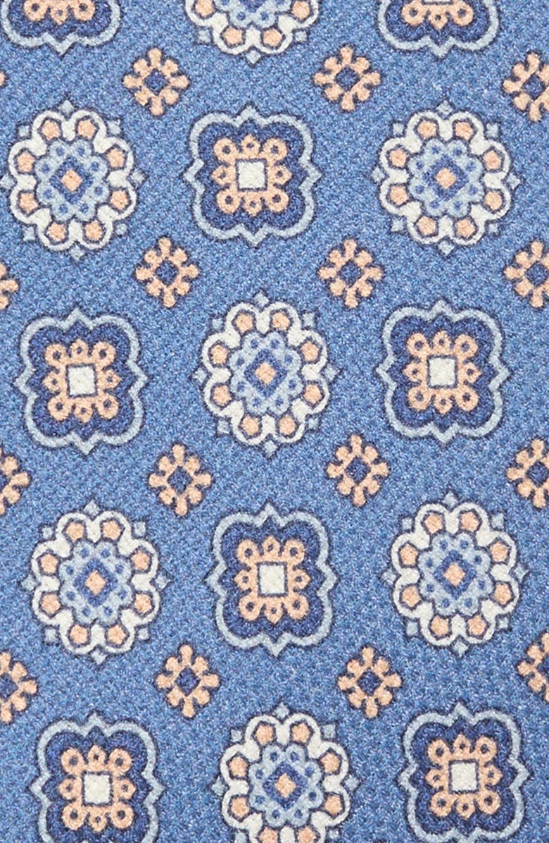 David Donahue Medallion Silk Tie, Alternate, color, Denim