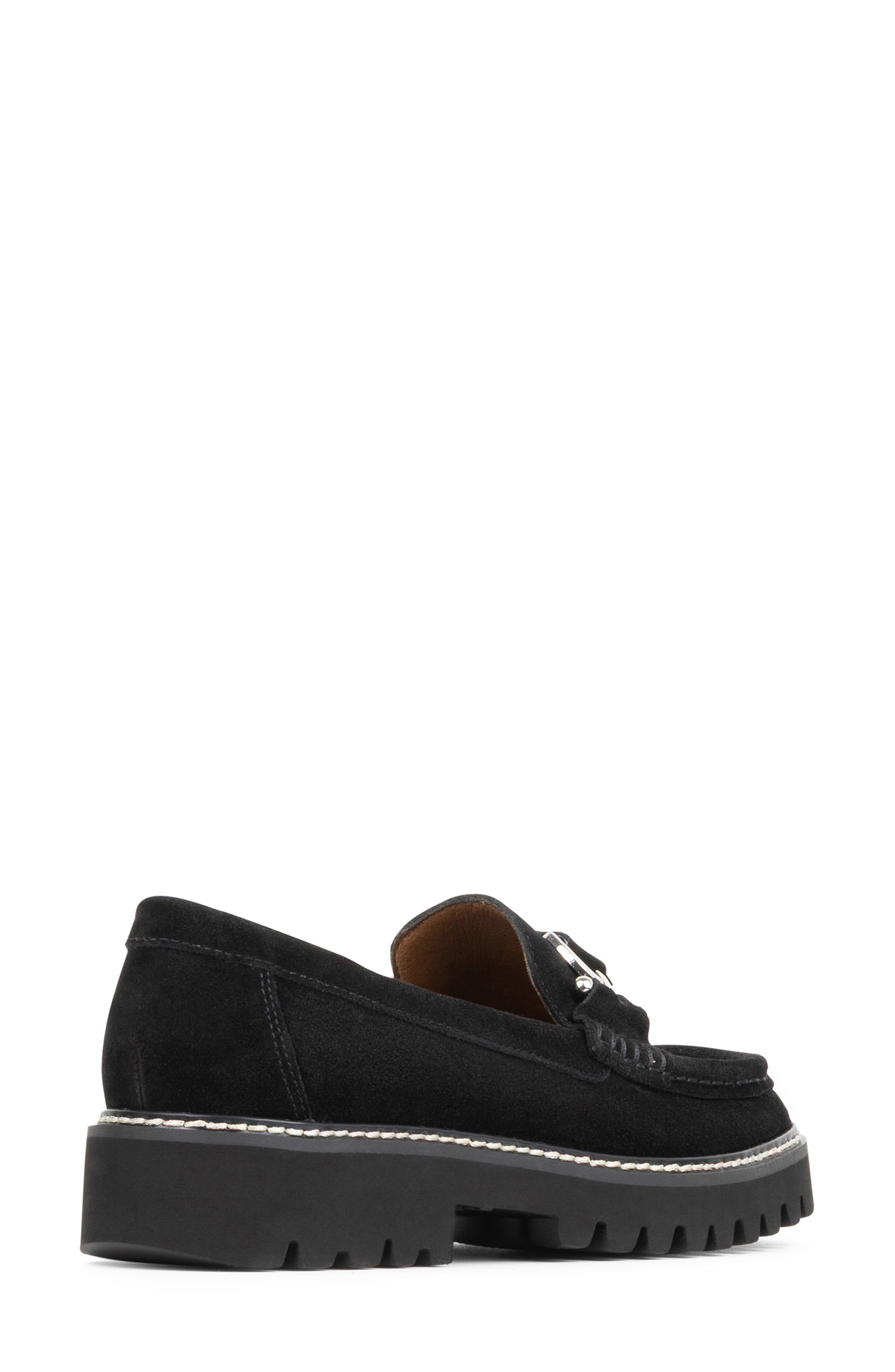 Huxley Bit Leather Loafer, Alternate, color, BLACK