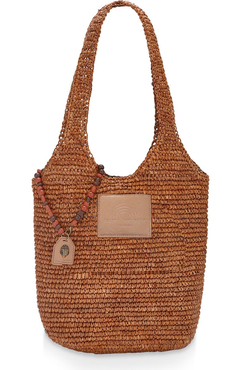 Kurt Geiger London Raffia Hobo Bag, Main, color,