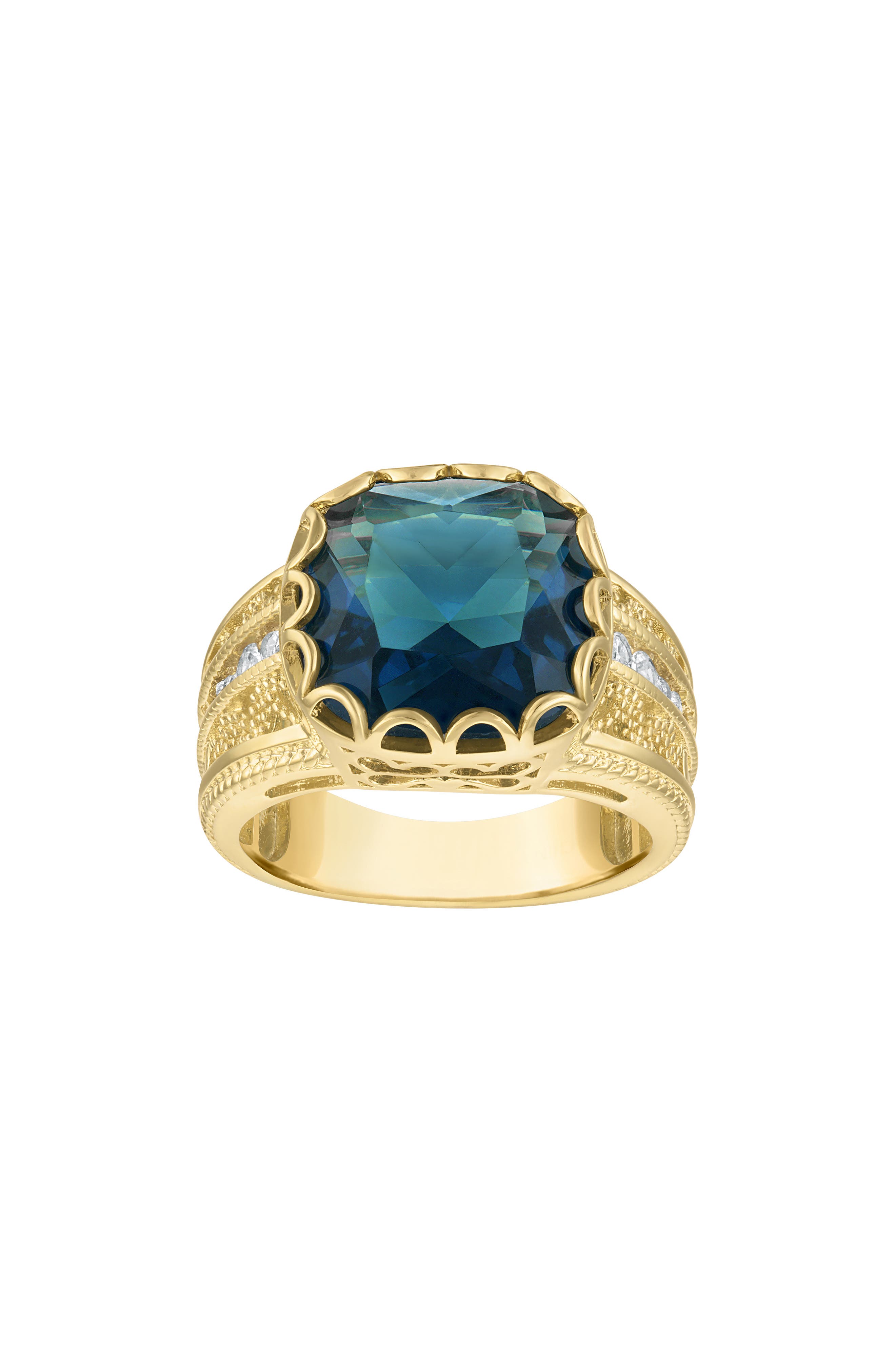 Cushion Cut Cubic Zirconia Statement Ring