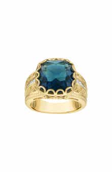 Cushion Cut Cubic Zirconia Statement Ring